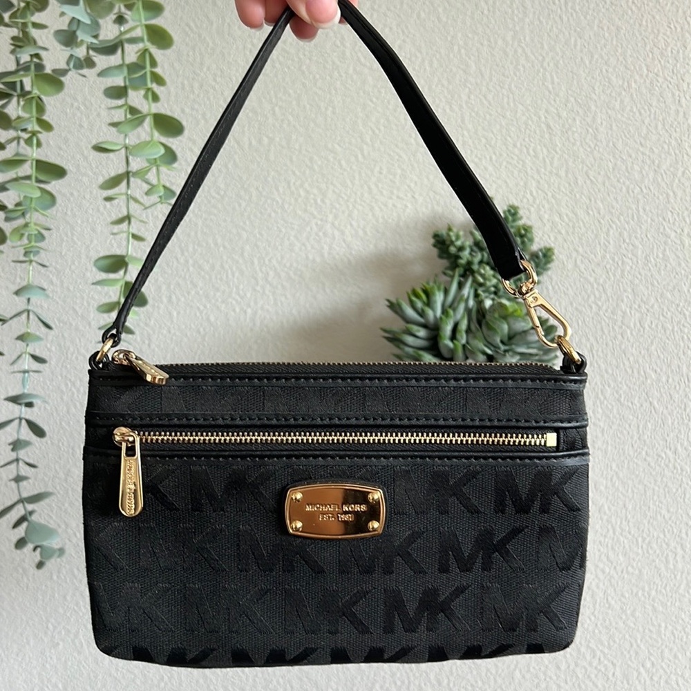 Michael Kors Black Wristlet/Clutch